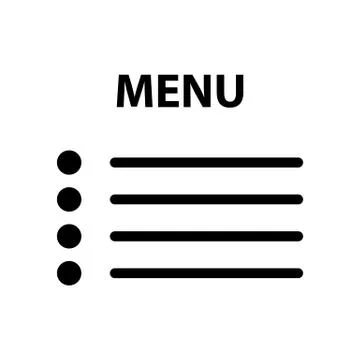 Flat Menu Icon Stock Illustration