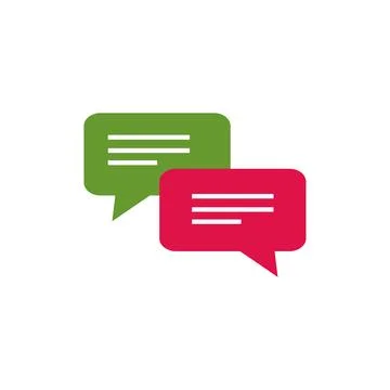 Flat message icon symbol vector Illustration. Stock Illustration