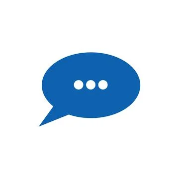 Flat message icon symbol vector Illustration. Stock Illustration