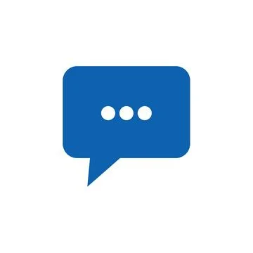 Flat message icon symbol vector Illustration. Stock Illustration
