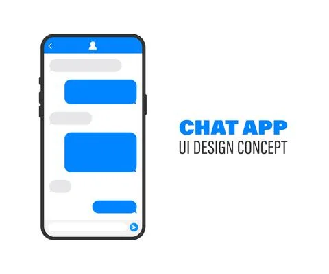 Flat Messages Bubbles. Chat interface. Message bubbles 스톡 일러스트