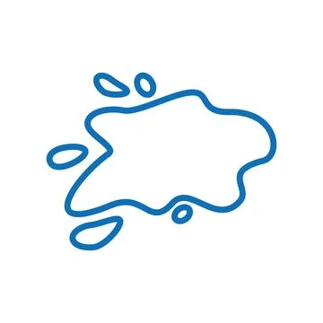 Flat milk splash. Vector illustration. Design elements. Backgrounds for text Stock Illustration