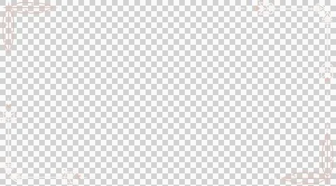 Flat minimal border frame is showing arrow and feather motifs on transparent イラスト素材