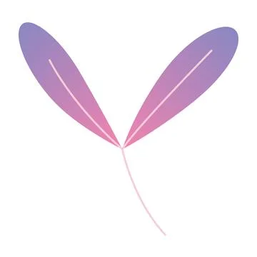 Flat minimal leaf of bush, shrub, tree, wild plant icon. Cartoon park or garden Ilustración de archivo
