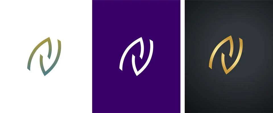 Flat minimalist logo design isolated on white background イラスト素材