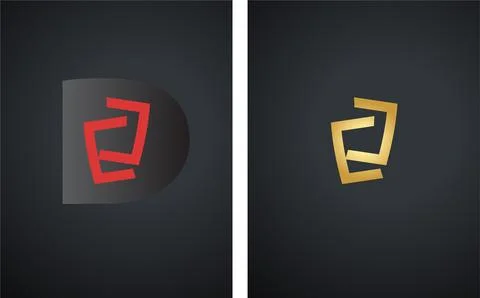 Flat minimalist logo design isolated on white background イラスト素材