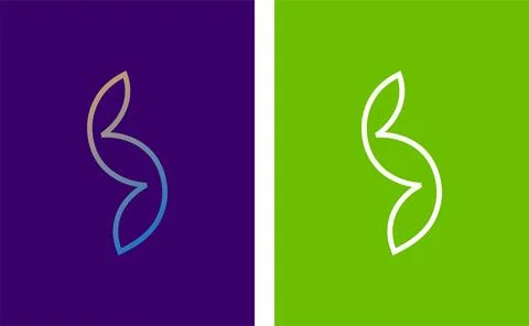 Flat minimalist logo design isolated on white background イラスト素材