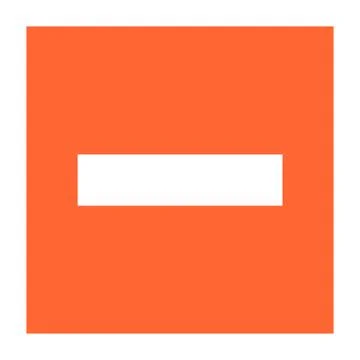 Flat minus icon square subtraction sign button Stock Illustration