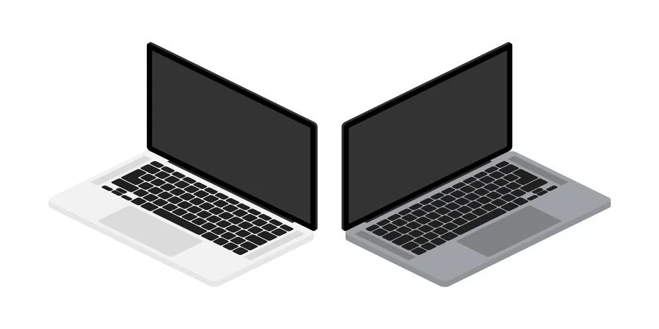 Flat mock up laptop for web site design. Awesome mock up laptop, great design Stockillustratie