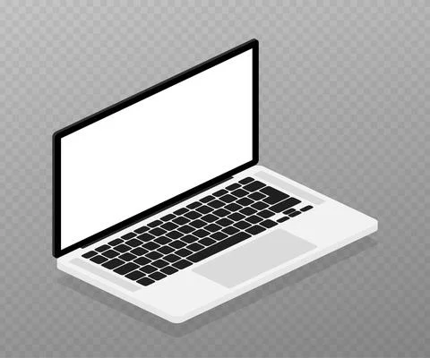 Flat mock up laptop for web site design. Awesome mock up laptop, great design 스톡 일러스트