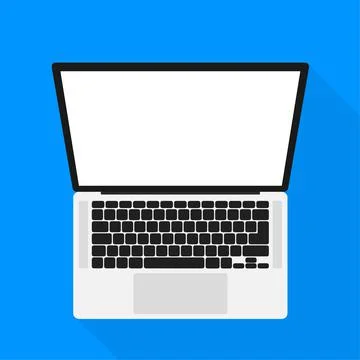 Flat mock up laptop for web site design. Awesome mock up laptop, great design 스톡 일러스트
