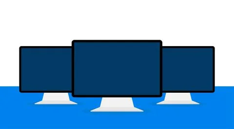 Flat mock up laptop for web site design. Awesome mock up laptop, great design Stock Illustration