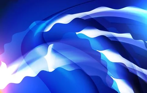 Flat modern and abstract custom element vector with wavy stylish with blue イラスト素材