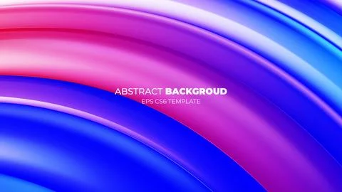 Flat modern creative cool gradient color wavy background design vector Stock Illustration
