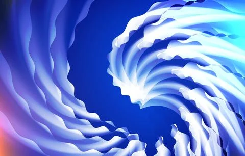 Flat modern custom element vector with wavy stylish with blue color 스톡 일러스트