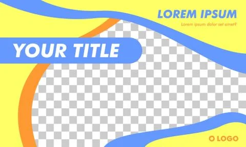 Flat Modern Landscape Banner Template for web or social media post Stock-Illustration