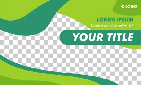 Flat Modern Landscape Banner Template for web or social media post Stock-Illustration
