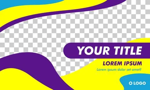 Flat Modern Landscape Banner Template for web or social media post Stock-Illustration