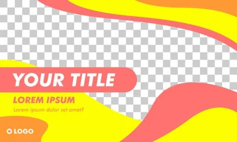 Flat Modern Landscape Banner Template for web or social media post Stock-Illustration