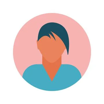 Flat modern minimal avatar icon. Business concept, global communication. Web イラスト素材