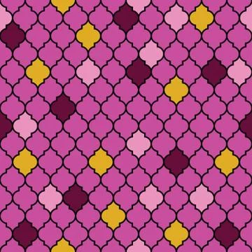Flat moroccan seamless pattern vector 스톡 일러스트