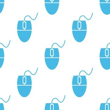 Flat mouse controller pattern Stock Illustration