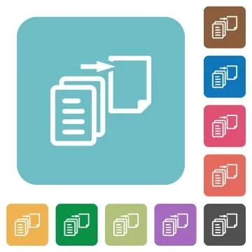 Flat move file icons 库存插图