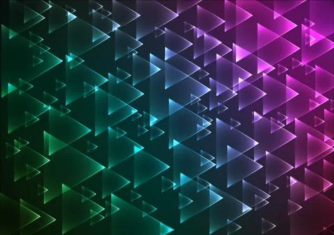 Flat multi gradient geometric rectangle background Stock Illustration