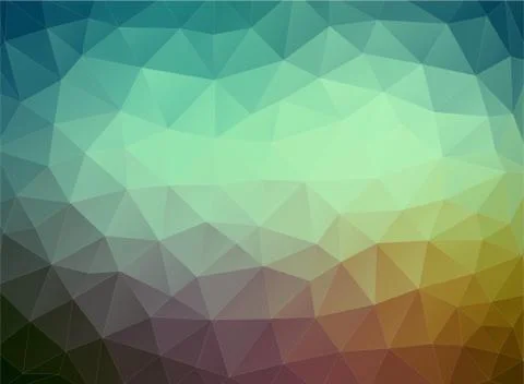 Flat multicolor geometric triangle wallpaper Stock Illustration