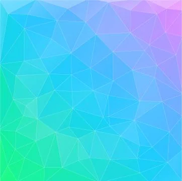 Flat multicolor gradient triangle geometric wallpaper Stock Illustration