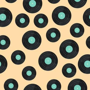 Flat music instruments background concept. Vector illustrator Stock Illustration