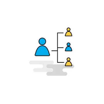 Flat Networking Icon. Vector 库存插图