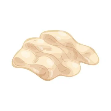 Flat noodles Stock Illustration