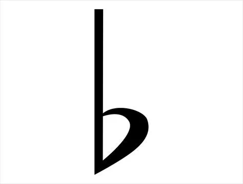 Flat note silhouette vector art Stock Illustration