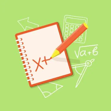 Flat office content Stock Illustration