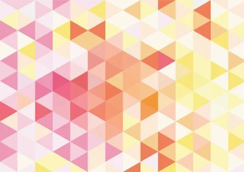 Flat orange mosaic background Stock Illustration