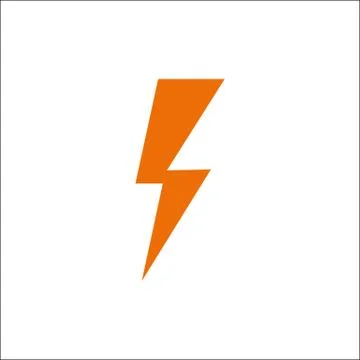 Flat orange zipper icon for applications and websites 库存插图