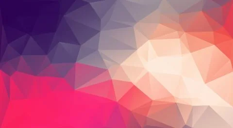 Flat original retro color triangle background Stock Illustration