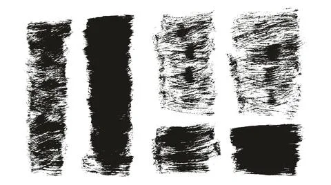 Flat Paint Brush Thick Short Mix Background High Detail Abstract Vector Illustrazione stock