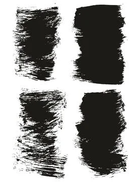 Flat Paint Brush Thick Short Background High Detail Abstract Vector Stock Illustration