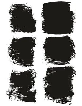 Flat Paint Brush Thick Short Background High Detail Abstract Vector Stock Illustration