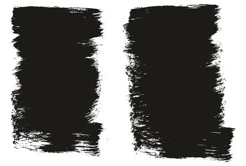 Flat Paint Brush Thick Short Background High Detail Abstract Vector Stock Illustration