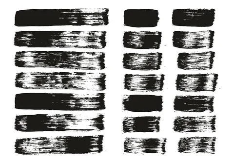 Flat Paint Brush Thick Straight Lines Mix High Detail Abstract Vector Background Stock Illustration