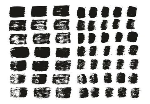 Flat Paint Brush Thick Straight Lines Mix High Detail Abstract Vector Background Stock Illustration