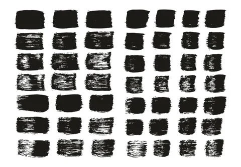 Flat Paint Brush Thick Straight Lines Mix High Detail Abstract Vector Background Stock Illustration