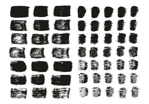 Flat Paint Brush Thick Straight Lines Mix High Detail Abstract Vector Background Stock Illustration