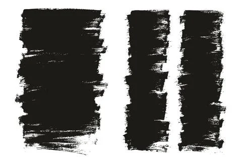 Flat Paint Brush Thin Curved &amp; Long &amp; Short Background High Detail Abstract Stock Illustration