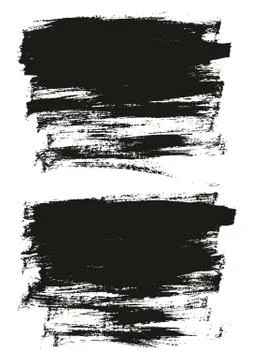 Flat Paint Brush Thin Full Background High Detail Abstract Vector Background Set Illustrazione stock