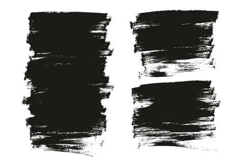 Flat Paint Brush Thin Full Background High Detail Abstract Vector Stock Illustration