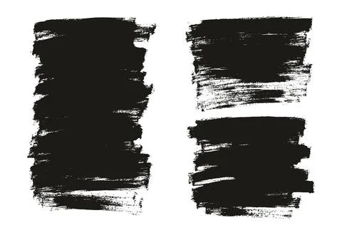 Flat Paint Brush Thin Full Background High Detail Abstract Vector Stock Illustration